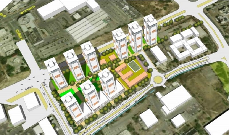 הדמיית תכנית מתחם ויצמן