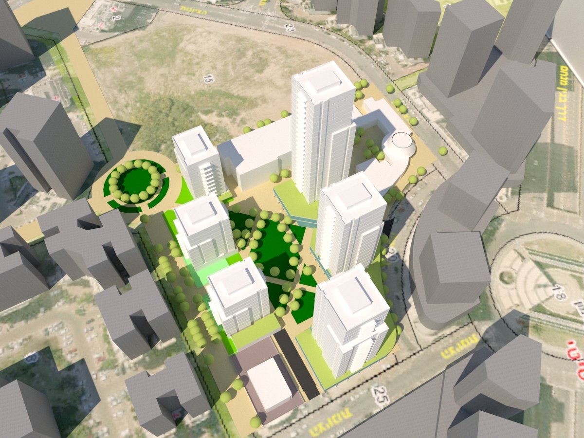 תכנית הצעירים &quot;בית בסיטי&quot;. קרדיט הדמיה: ניר קוץ אדריכלים