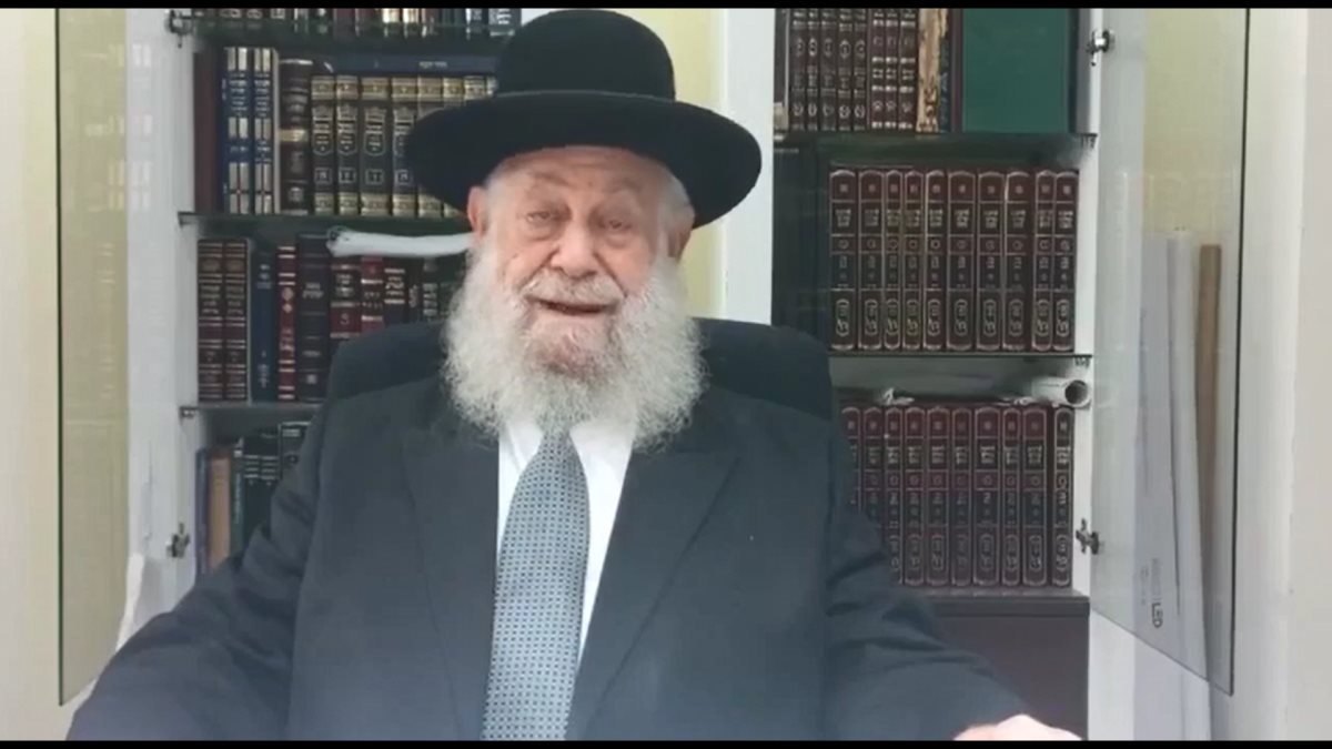 הרב שיינין. צילום מסך מברכת הרב שפורסמה באשדודס