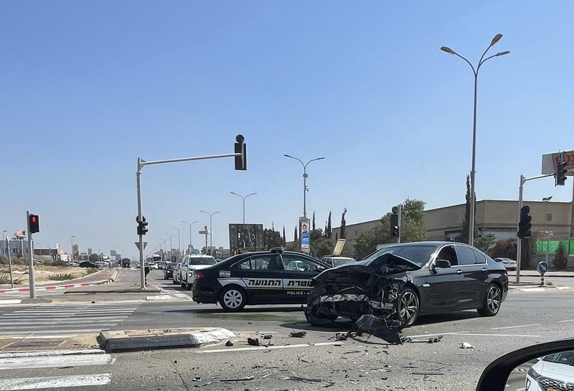 זירת תאונת הדרכים