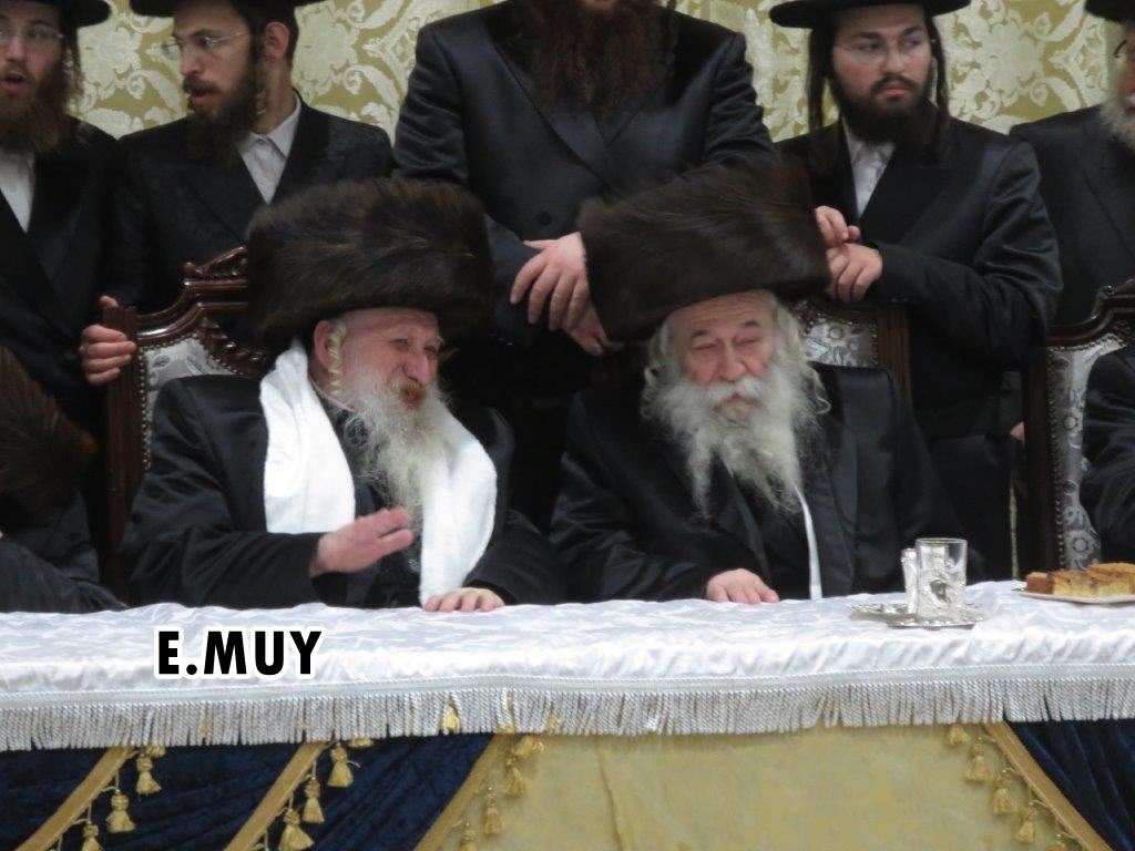 האדמורים בחתונת טשארנאביל. שוקי לרר