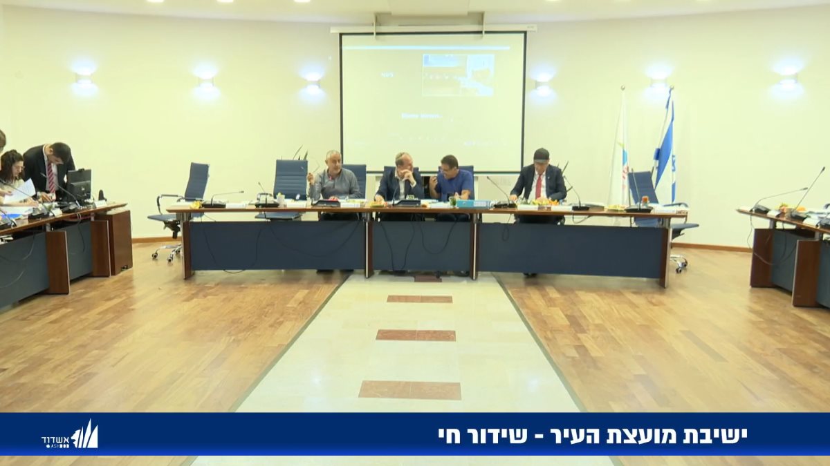 צילום מסך מישיבת המועצה