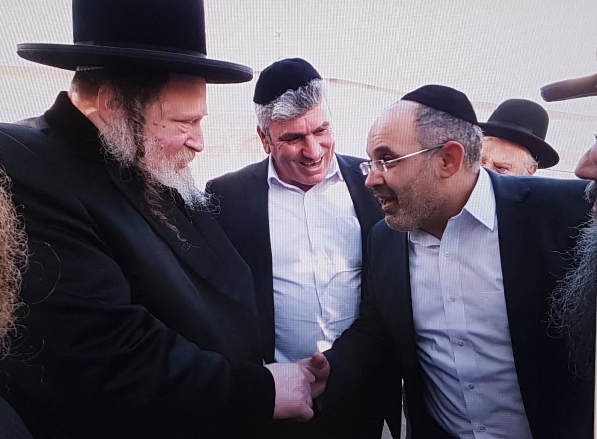 מור יוסף עם האדמו&quot;ר מפיטסבורג זצ&quot;ל. צילום: מ&#39; מיכאלי