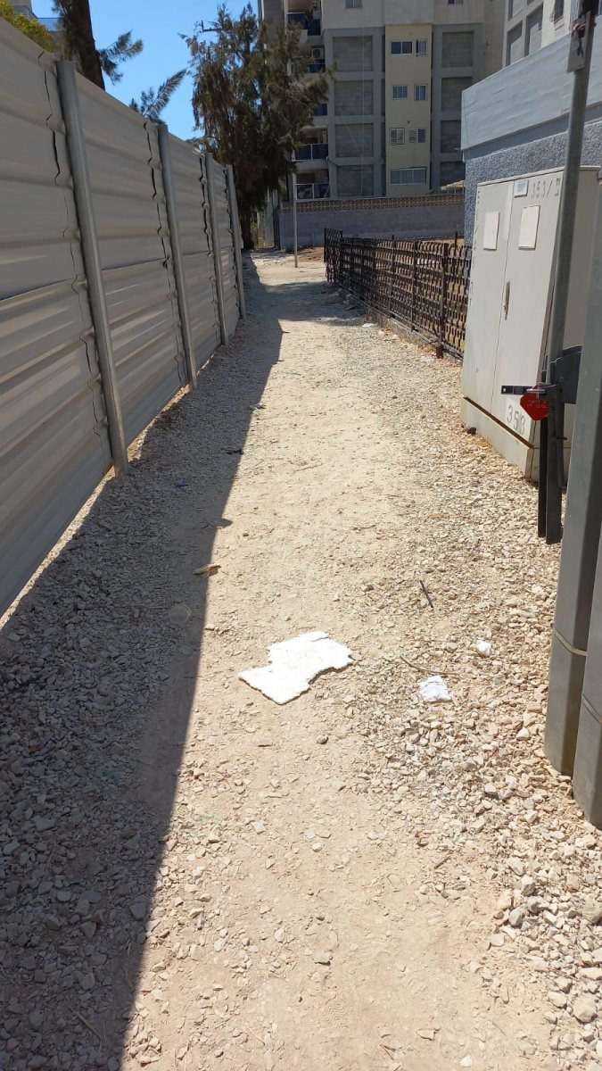 השביל כעת, טרם הנגשתו. צילום: ח' ויין