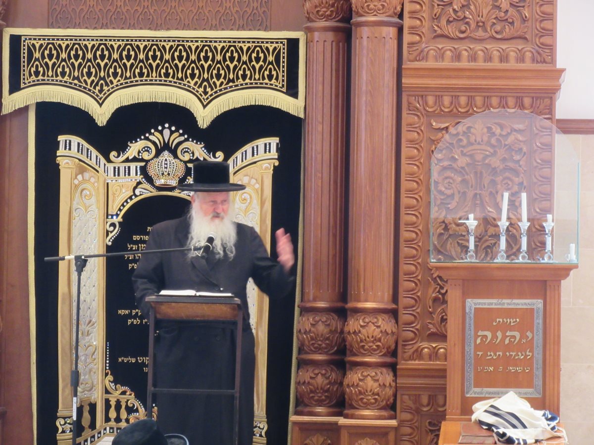 באשמורת קראתיך. הרב קליין במשאו. צילום: ממלכת