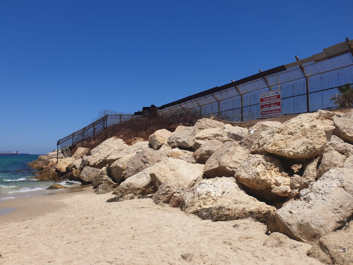 שורש שובר הגלים בנמל אשדוד. צילום: אשדוד נט