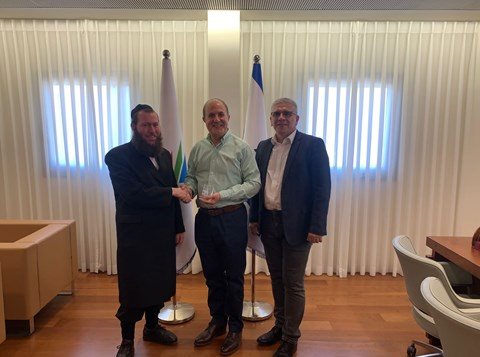 פגישת רהע ובכירי מכבי. יחצ