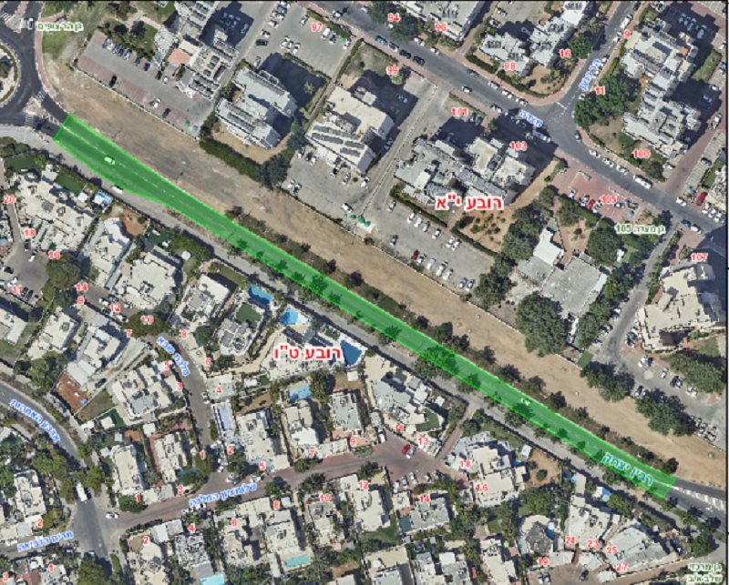 קטע הכביש בו יתבצעו העבודות