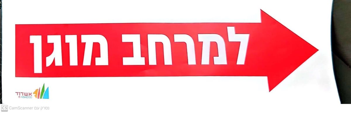 שלטי הכוונה שהוצמדו למרכזים המסחריים