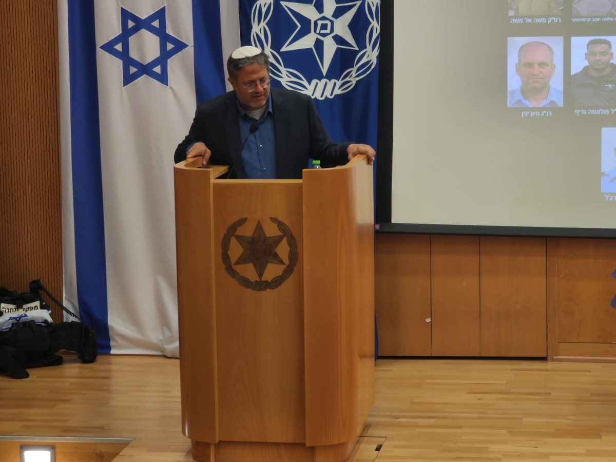 השר איתמר בן גביר. צילום: דוברות המשטרה