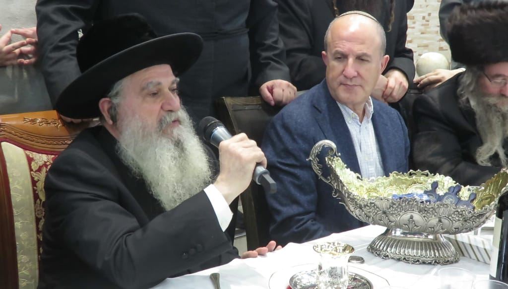 האדמור רבי רפאל עם רהע לסרי. א' מיכאלי