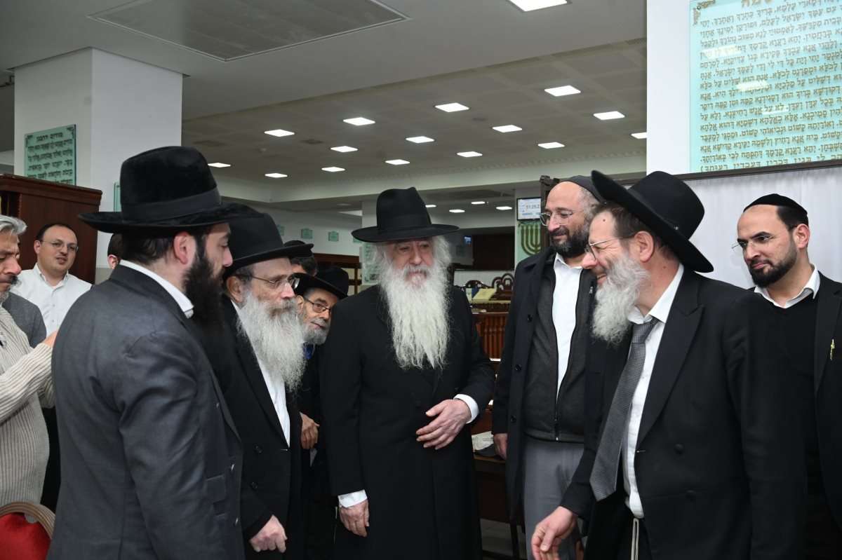 האדמור רבי דוד פינטו עם הגרש שטיינמן. שוקי לרר