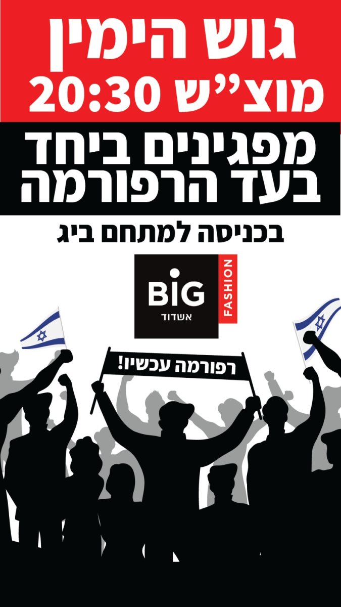 מפגינים בעד הרפורמה