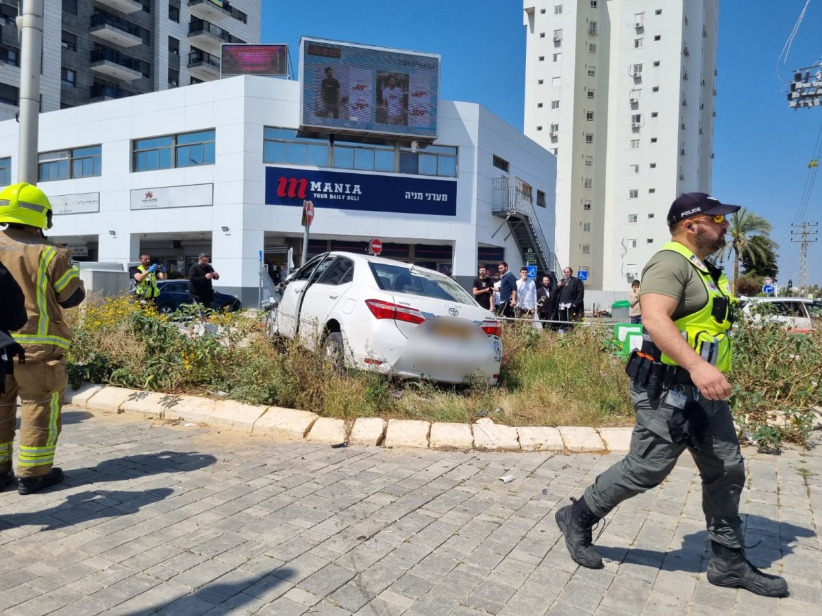 זירת התאונה באשדוד