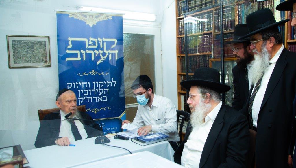 הרב קלמנוביץ אצל הגרג אדלשטין זצל. א&#39; מיכאלי