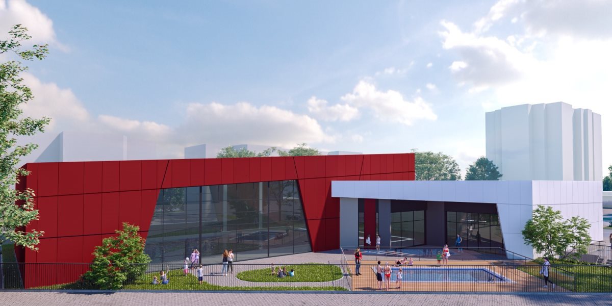 בריכת השחייה הדמיה 