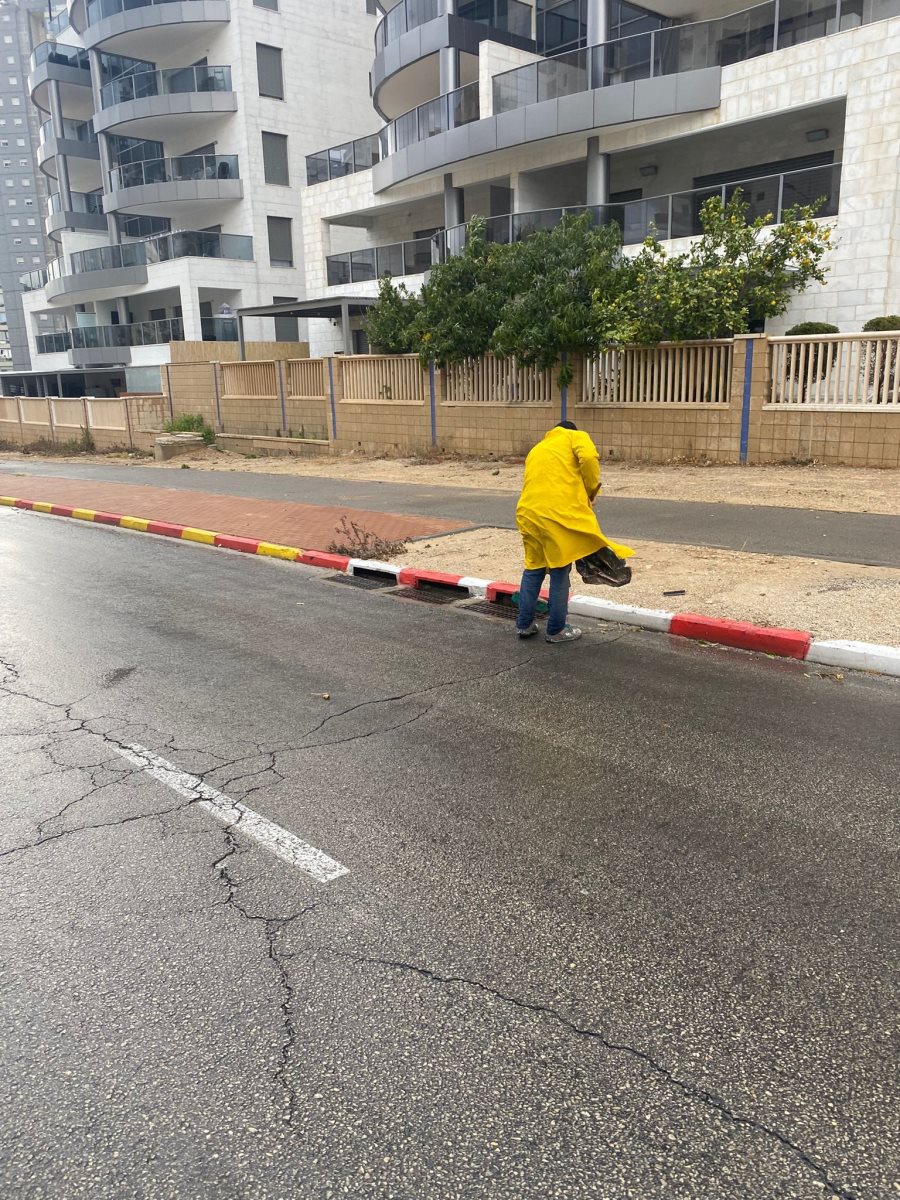 נערכים לגשמים. עיריית אשדוד