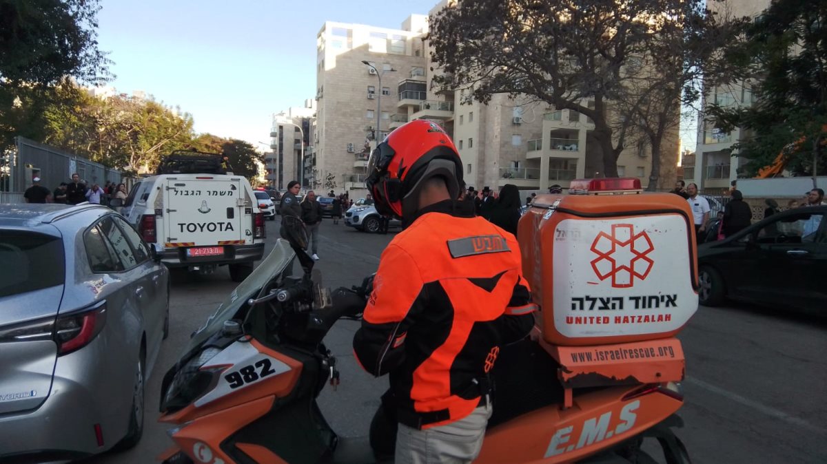 זירת האירוע ברובע ו&#39; (צילום איחוד הצלה)