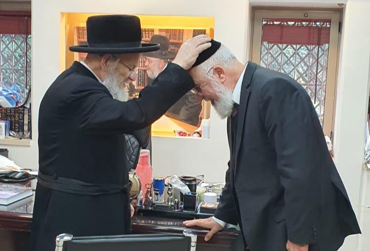 הגרחפ הורביץ עם הרב דהן. א' מיכאלי