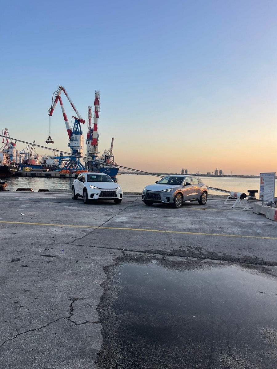 פריקת רכבים בנמל אשדוד. נמל אשדוד