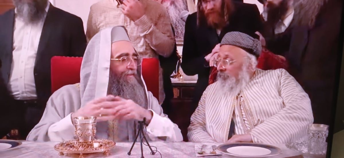 הריף פינטו עם מנהיג העדה התימנית. א&#39; מיכאלי