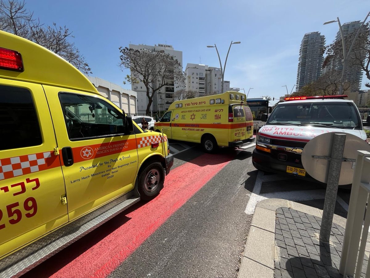 זירת התאונה באשדוד 