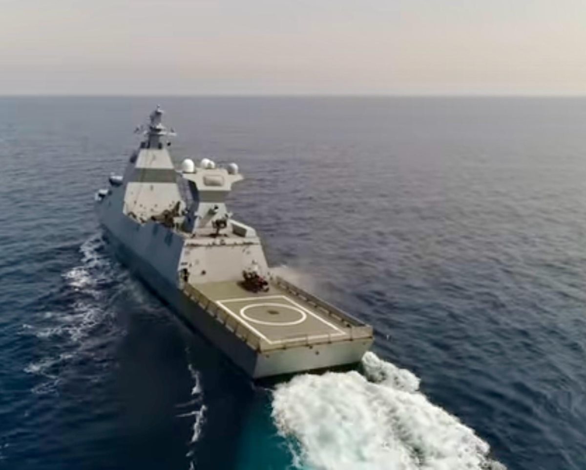 מכ"ם תוצרת התעשייה האווירית על ספינת סער 6 (קרדיט: התעשייה האווירית)