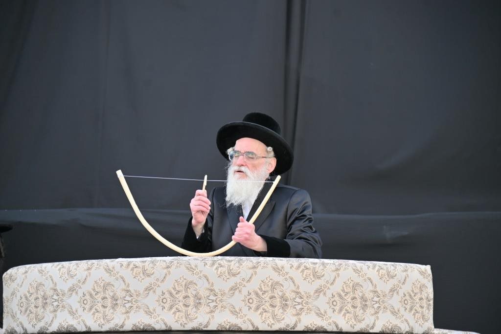 מעמד חץ וקשת בחצר ויזניץ. יהושע פרוכטר