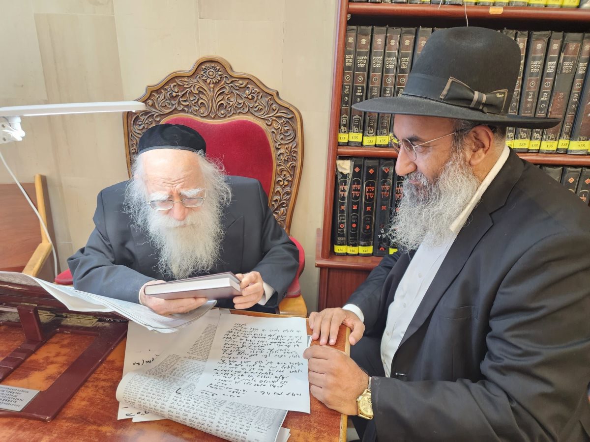 הרב מיכאל פרץ אצל הגרא אלטמן. מ. מיכאלי