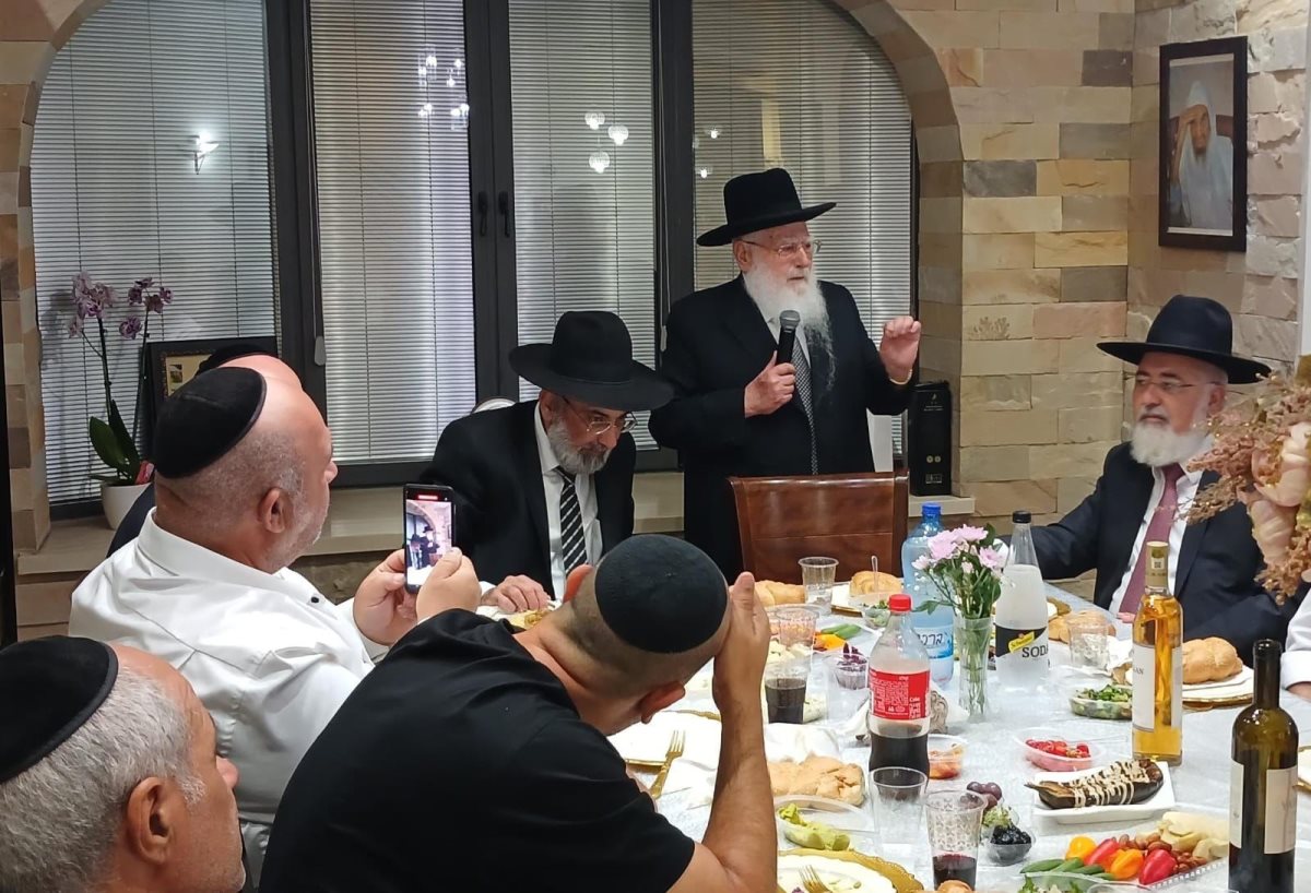 הרב חיים פינטו בהילולת האור החיים. מ&#39; מיכאלי