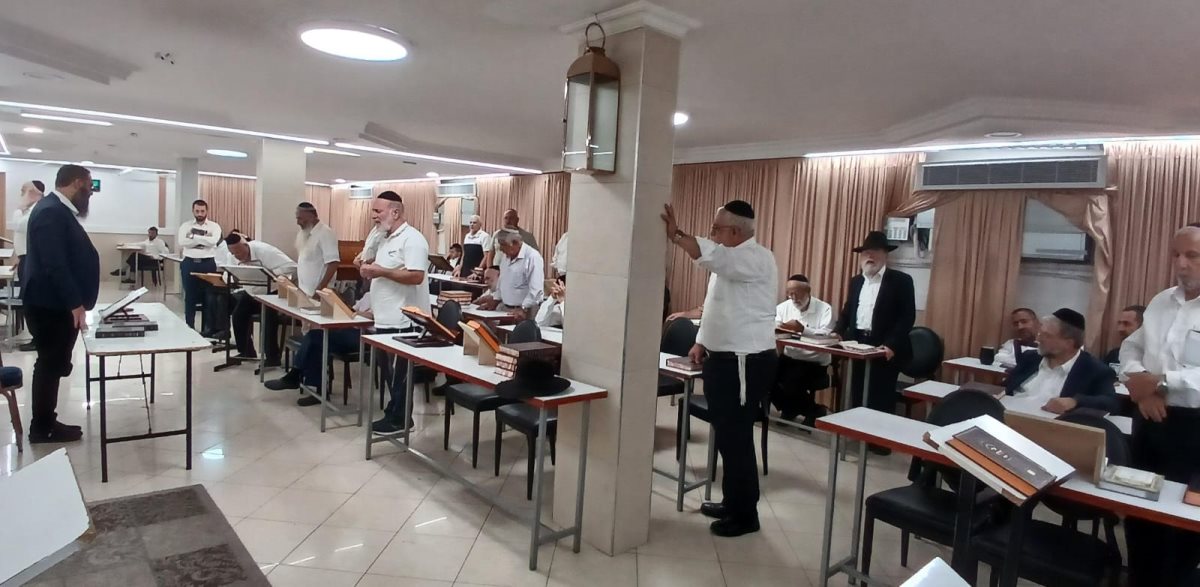 השיעור בבית הכנסת ברובע ט. מ. מיכאלי