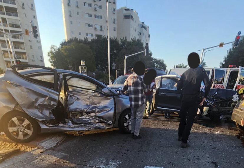 זירת התאונה. מד&quot;א לכיש