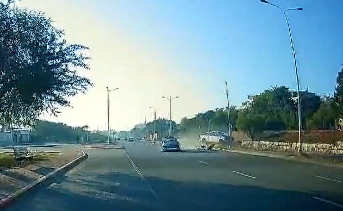 תיעוד התאונה הבוקר באשדוד