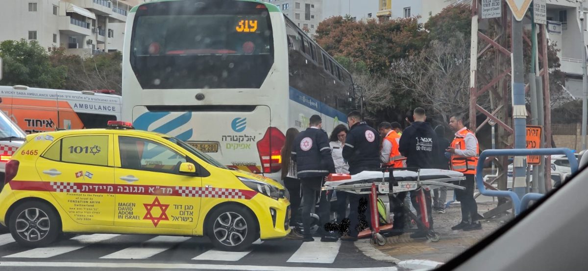 זירת התאונה באשדוד (צילום: אלי קופטר)