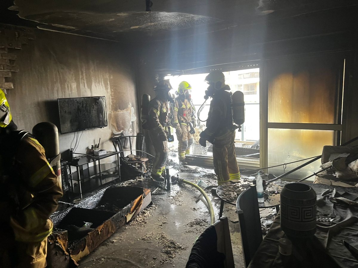 זירת השריפה. צילום: תיעוד מבצעי כב״ה 