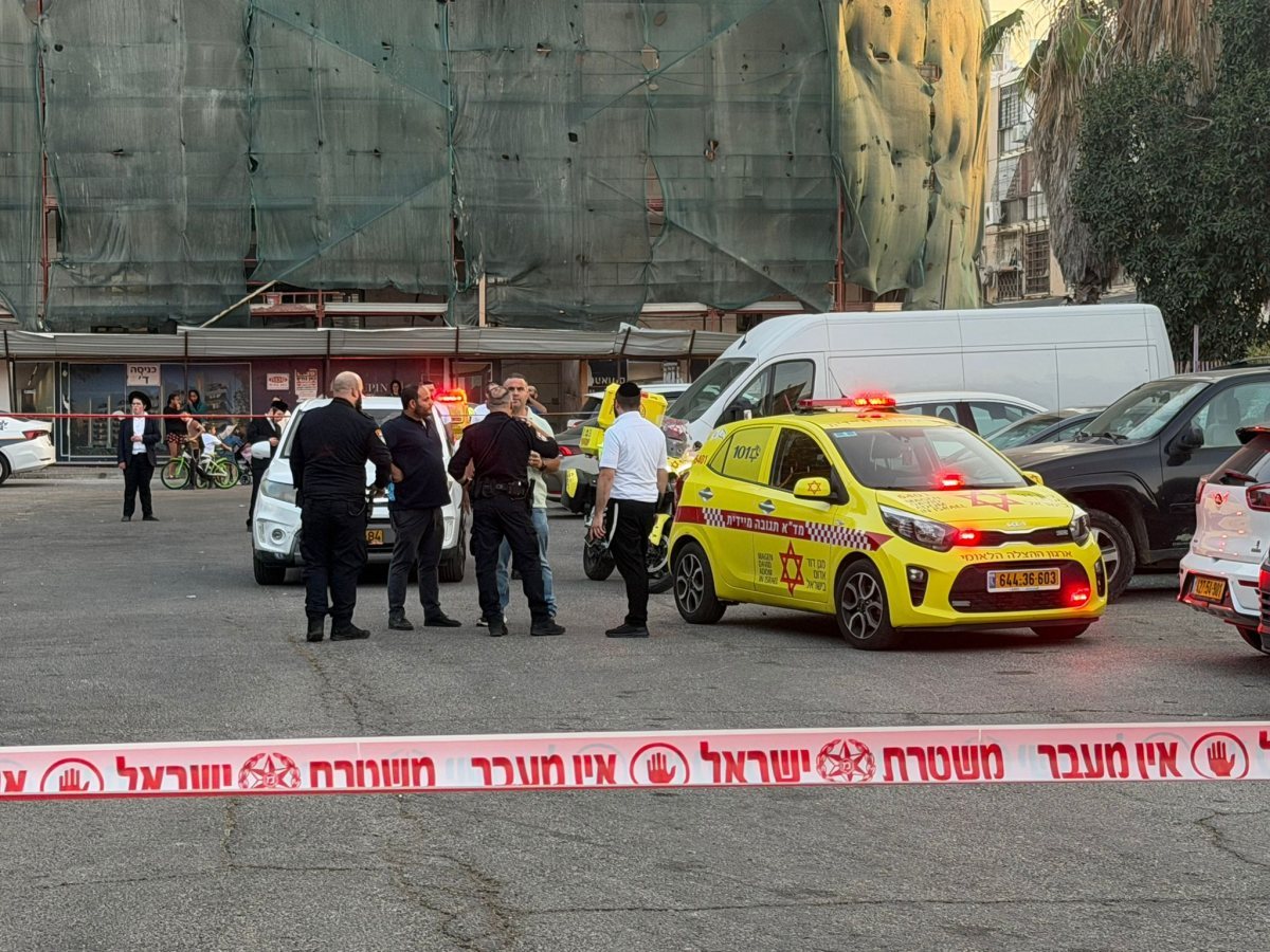 זירת האירוע ברובע ג&#39; (שמחה חסיד - מד&quot;א הצלה דרום)