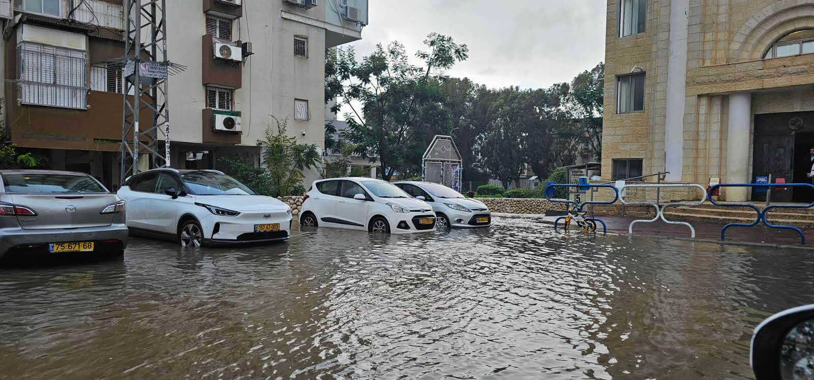 הצפות באשדוד. יהושע פרוכטר