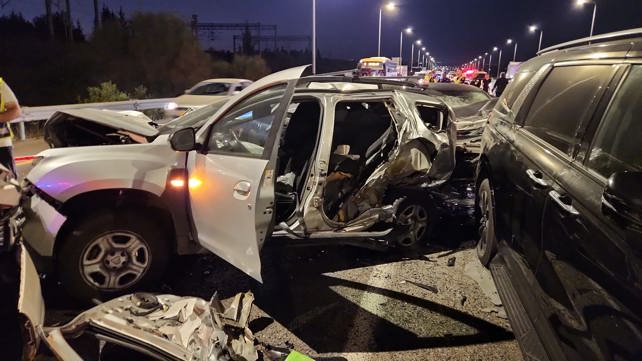 זירת התאונה הקטלנית - דוברות מד"א