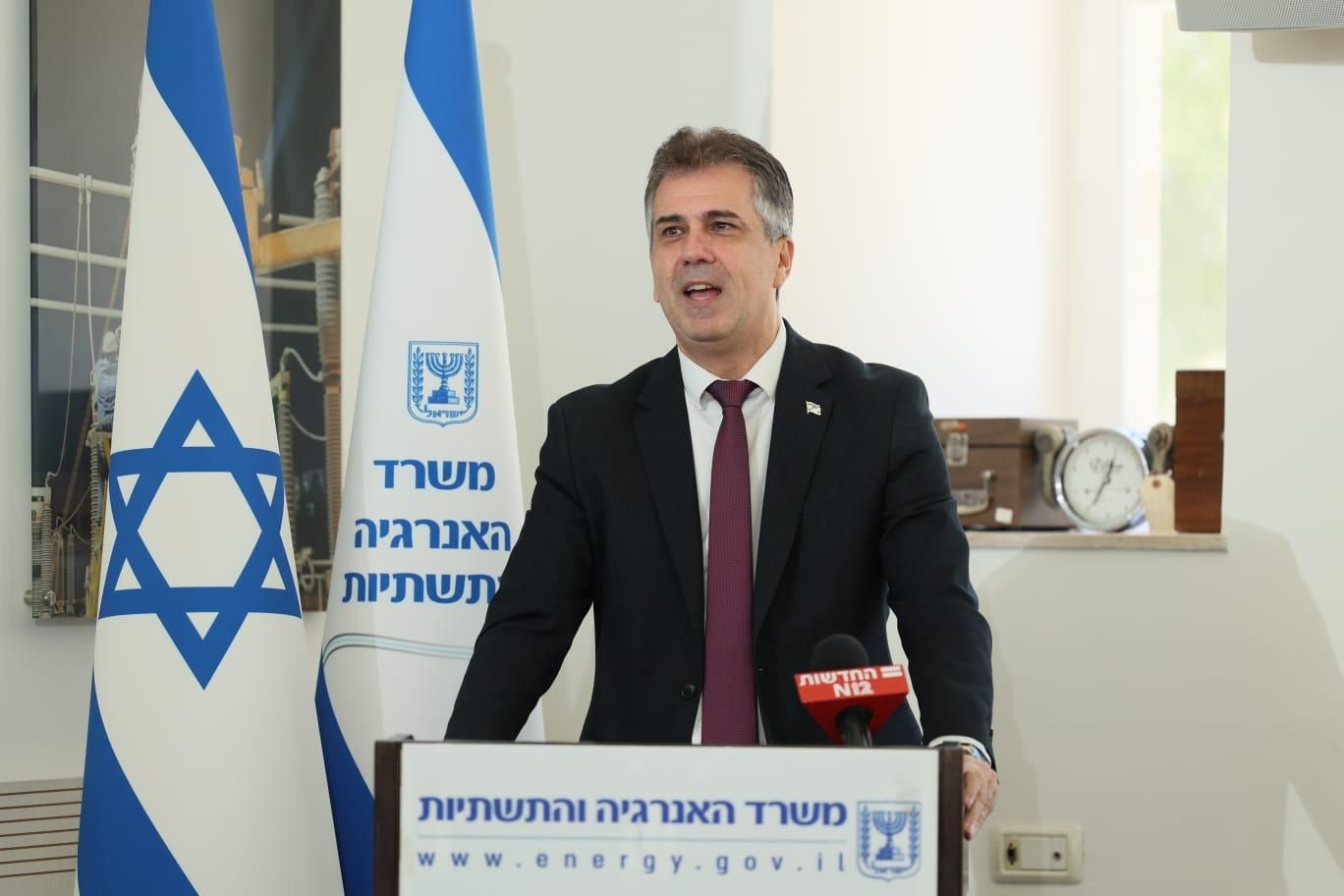 שר האנרגיה והתשתיות (צילום: סיון שחור, עבור לע&quot;מ)