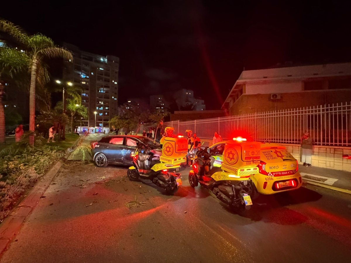 זירת התאונה - שמחה חסיד מד&quot;א הצלה דרום