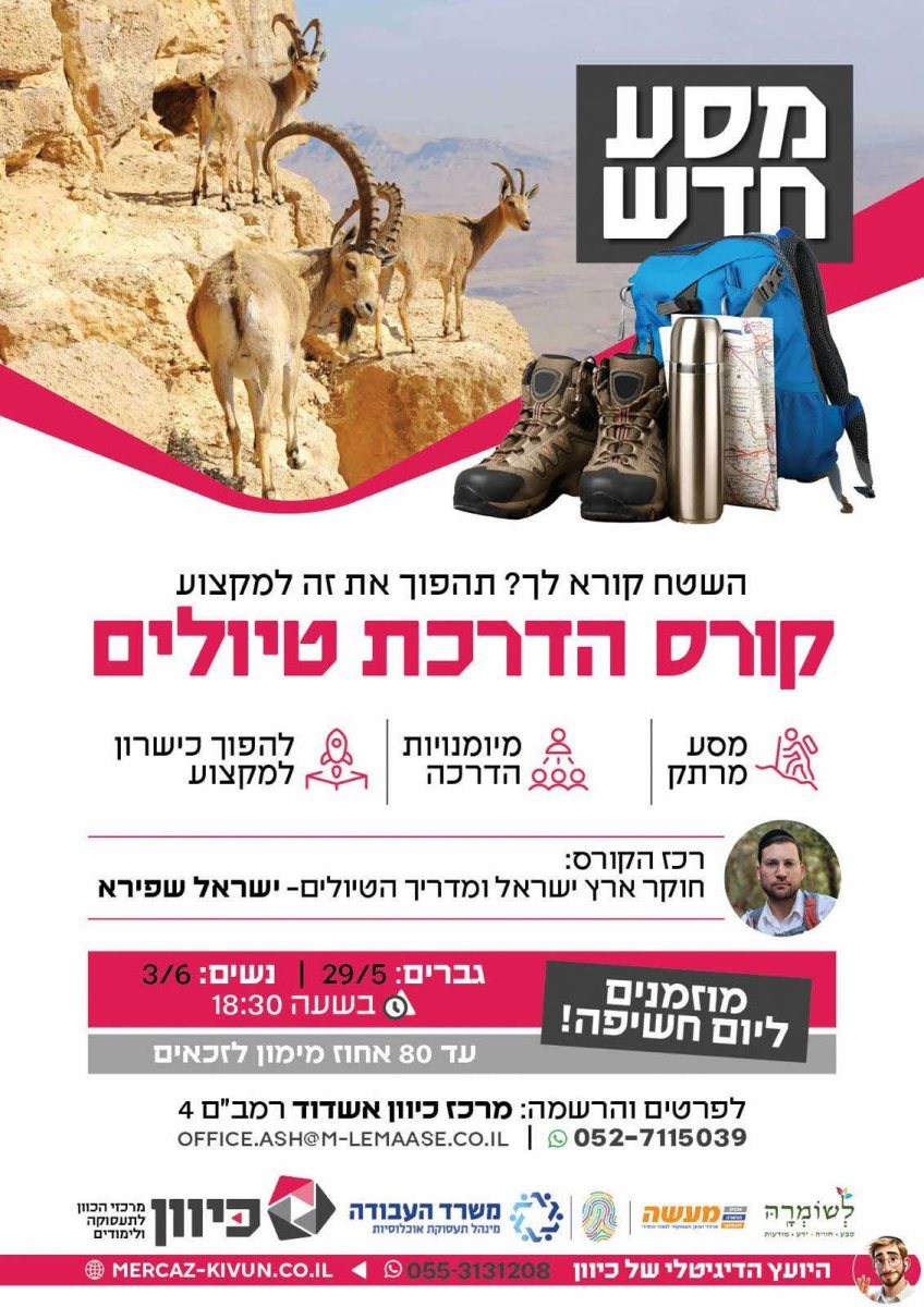 קורס הדרכת טיולים