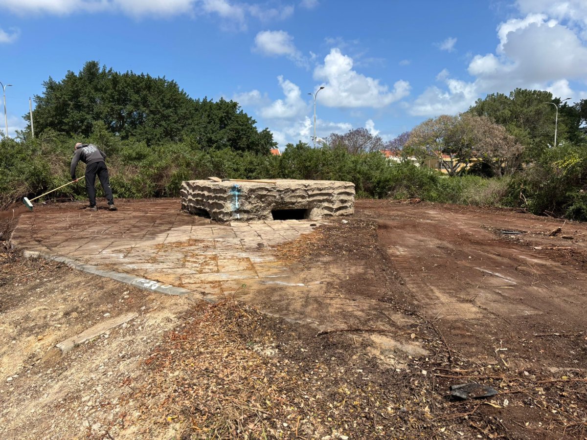 העמדה המצרית שנחשפה בחולות. עיריית אשדוד