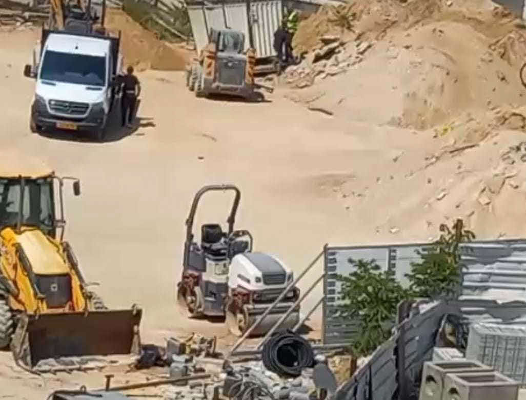 העתקת התחנה. מתוך הסירטון שצולם מאחד הבתים הסמוכים