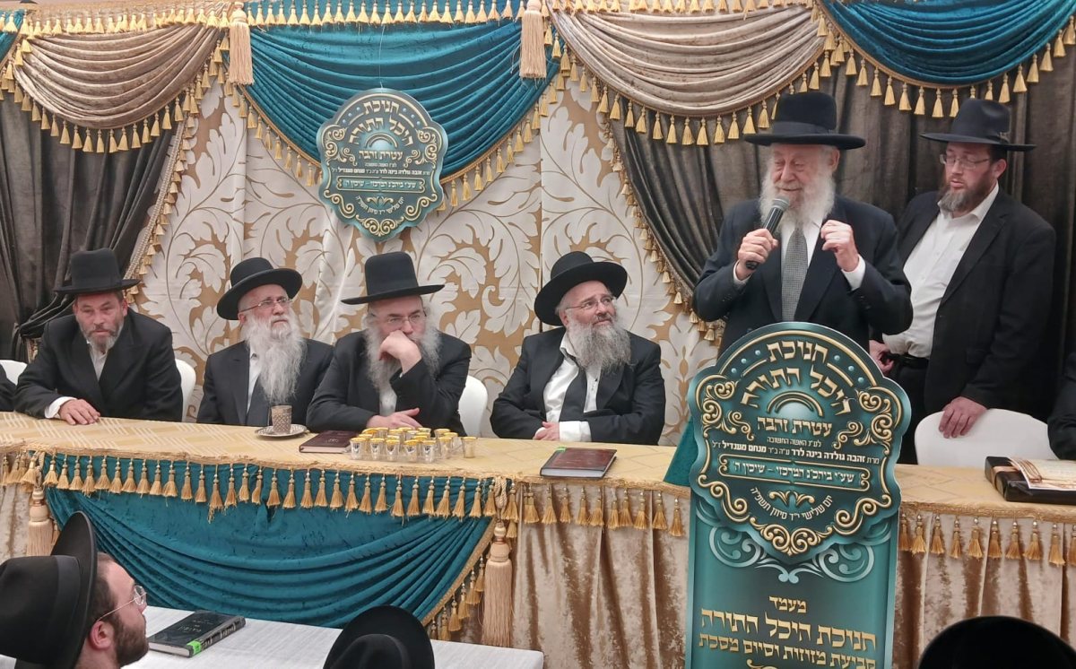 הרב שיינין נושא דברים. צילום: שוקי לרר