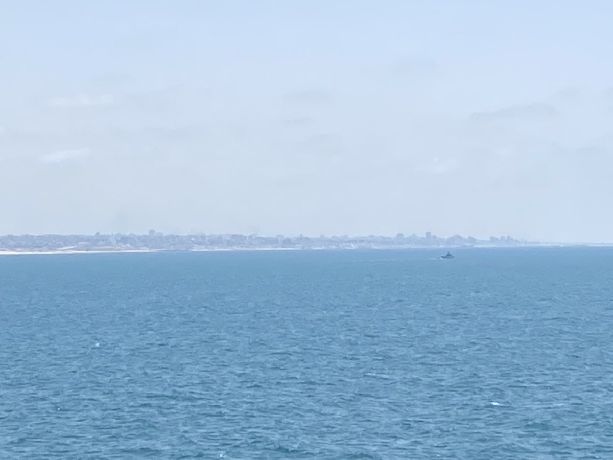 בתי עזה נשקפים ממסוע הפחם (צילום: אשדוד נט)