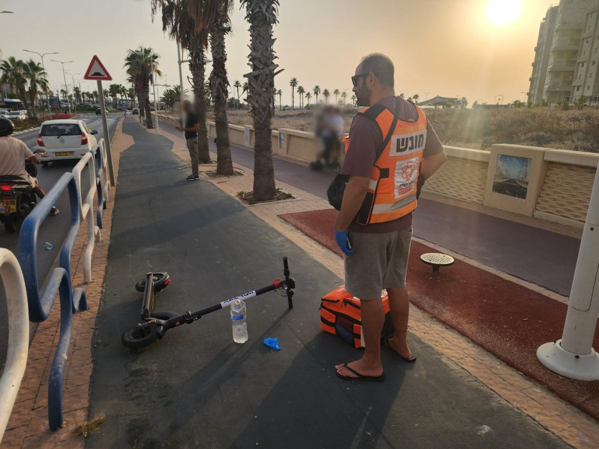 זירת התאונה.  איחוד הצלה 