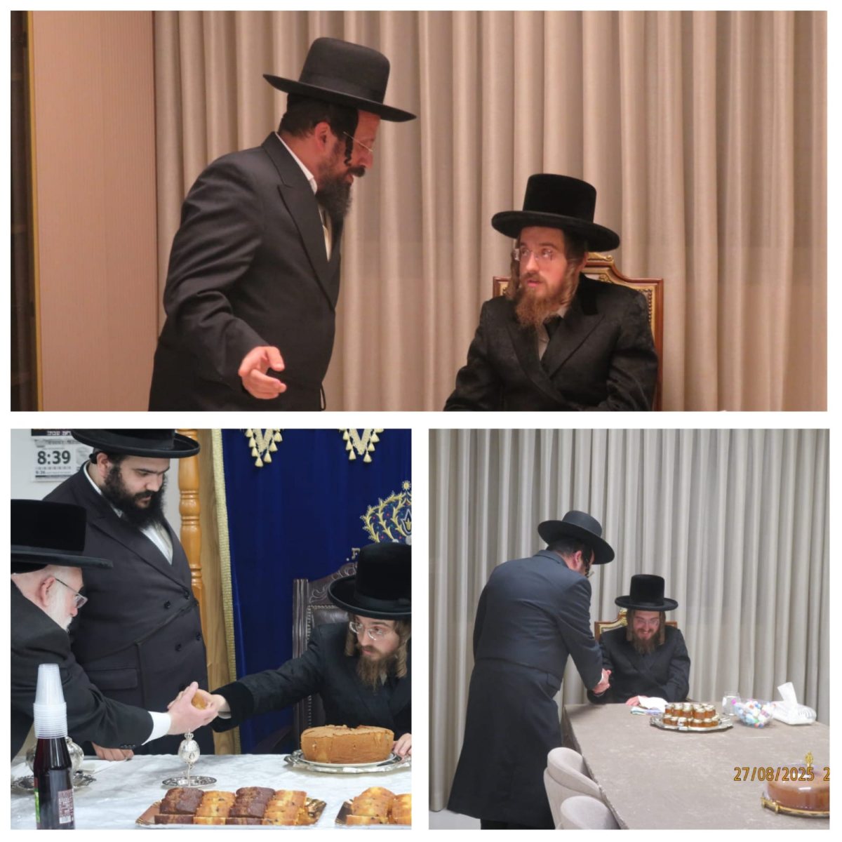 חברי סיעת אשדוד התורנית בביקור אצל הרבי מסדיגורא