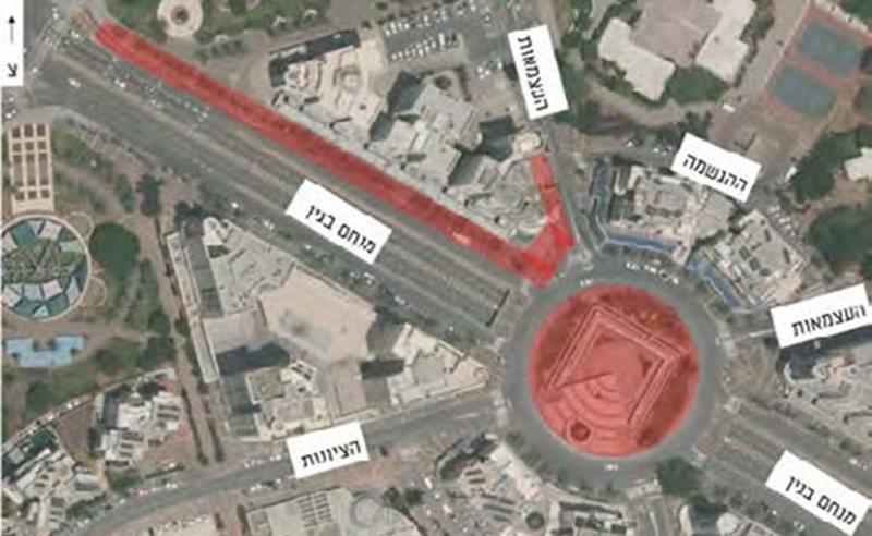 האיזור בו יבוצעו העבודות ויכולו שינויים בהסדרי התנועה