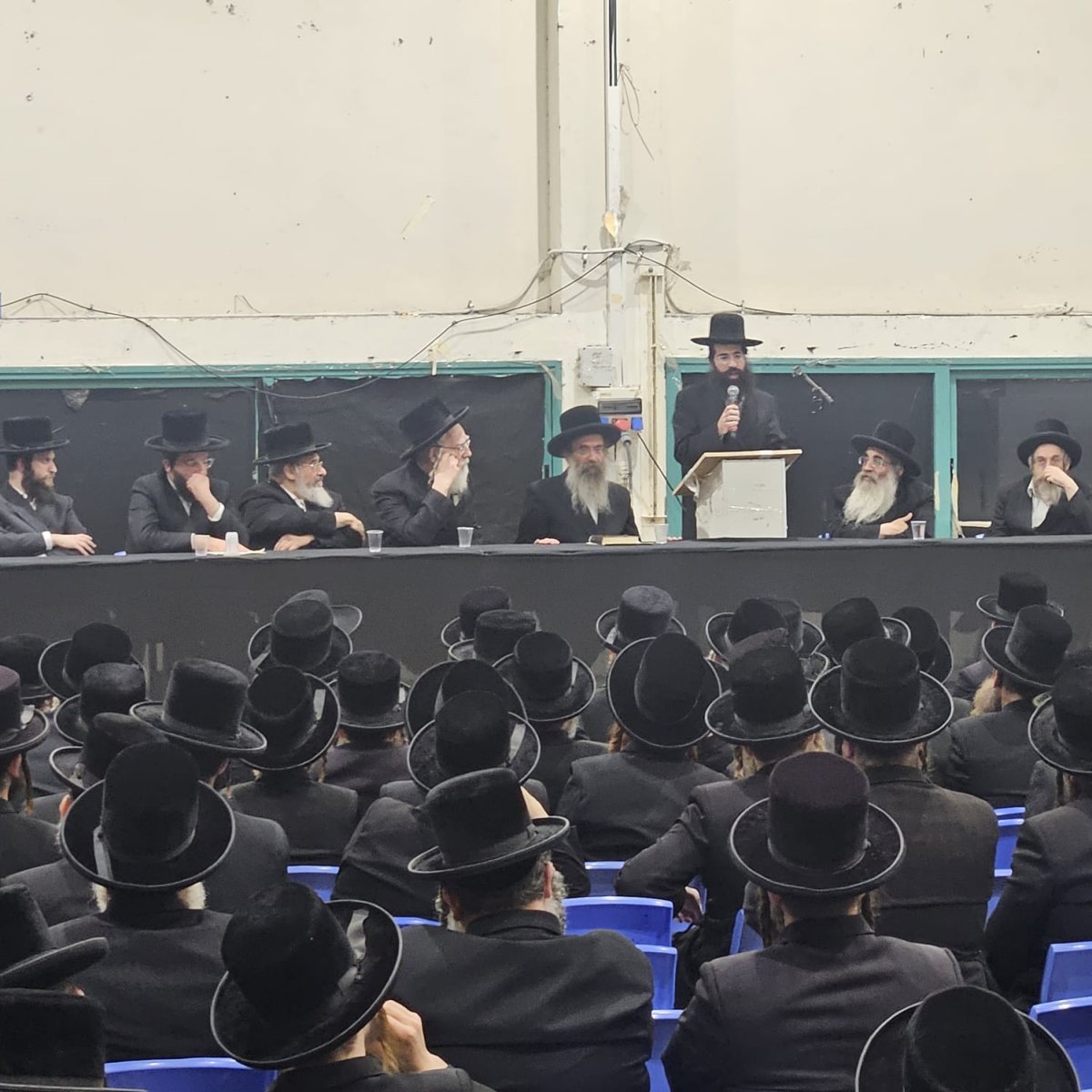 הרב אברהם מרדכי אלתר בנאומו