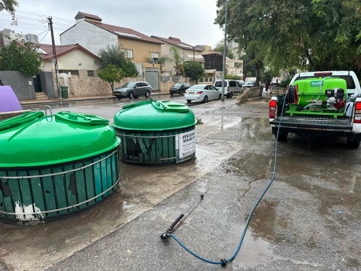 פחים טמונים באשדוד - צילום עיריית אשדוד